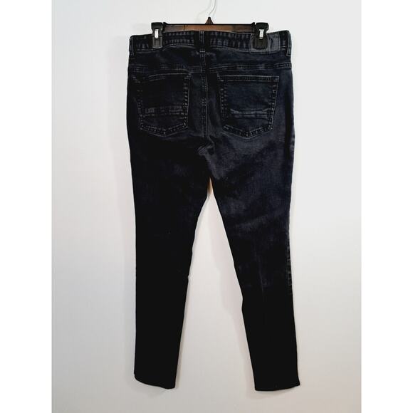 Pacsun Stacked Skinny Jeans Men's Size 33x32 Active Stretch Black Denim - Picture 2 of 6